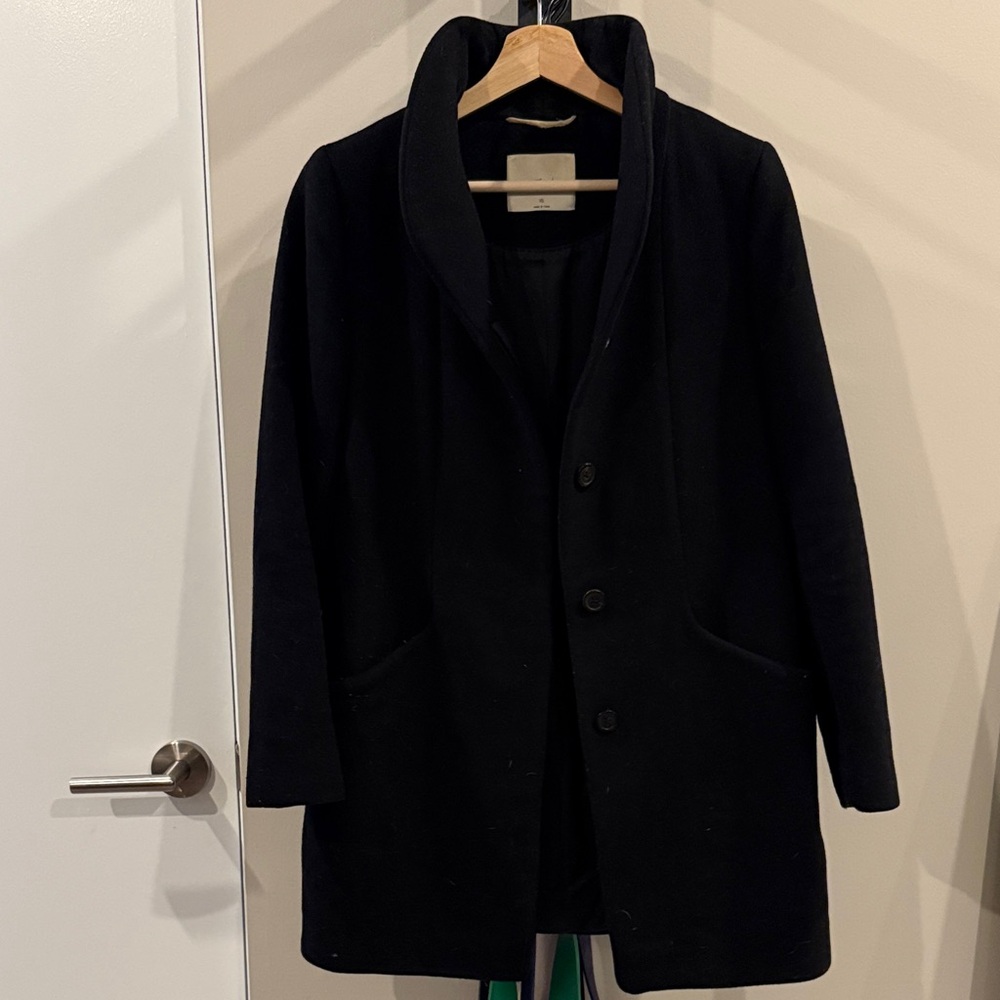 Aritzia Black Pea Coat